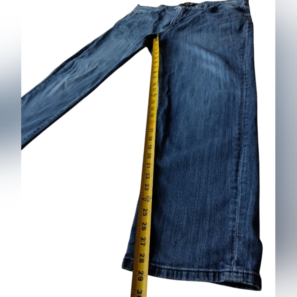Lucky Brand Men's  Blue Jeans Original Straight Cotton Size  38X33 Medium Wash - Picture 8 of 13